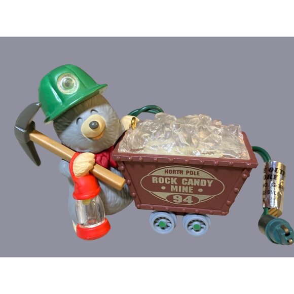Hallmark Keepsake Ornament "Rock Candy Miner" 1994 Light-Up Magic Christmas Deco - Picture 1 of 12